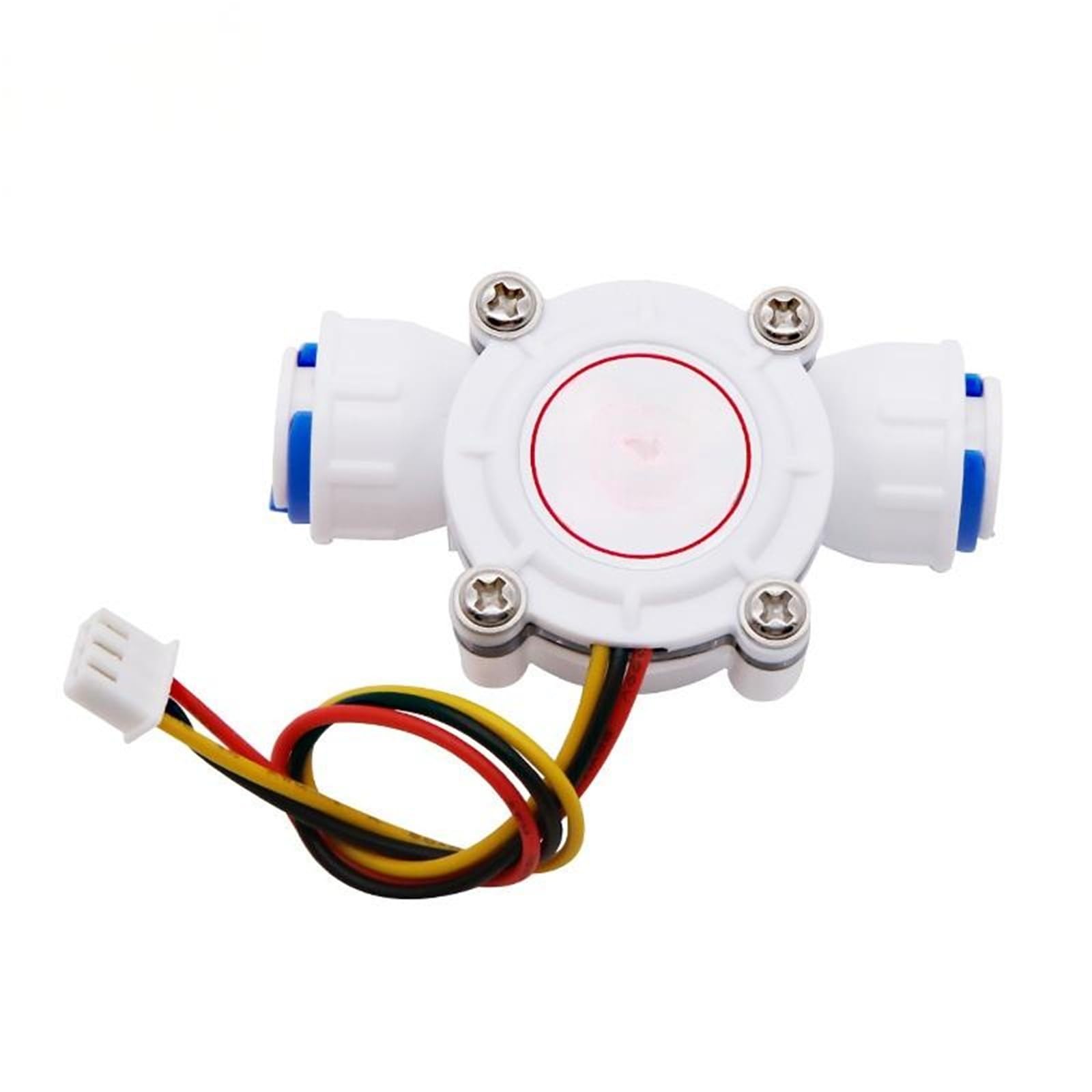 2pcs Hall-Effect Water Flow Sensor for 3/8" PE Tubing Compatible with Pure Systems and Dispensers Miniature Meter for Home Water Flow Calculation