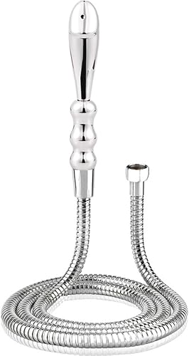 Limpiador de aluminio de ducha de metal, sistema de ducha limpiador de enema de ducha, sistema de limpieza de ducha y manguera de 59 pulgadas