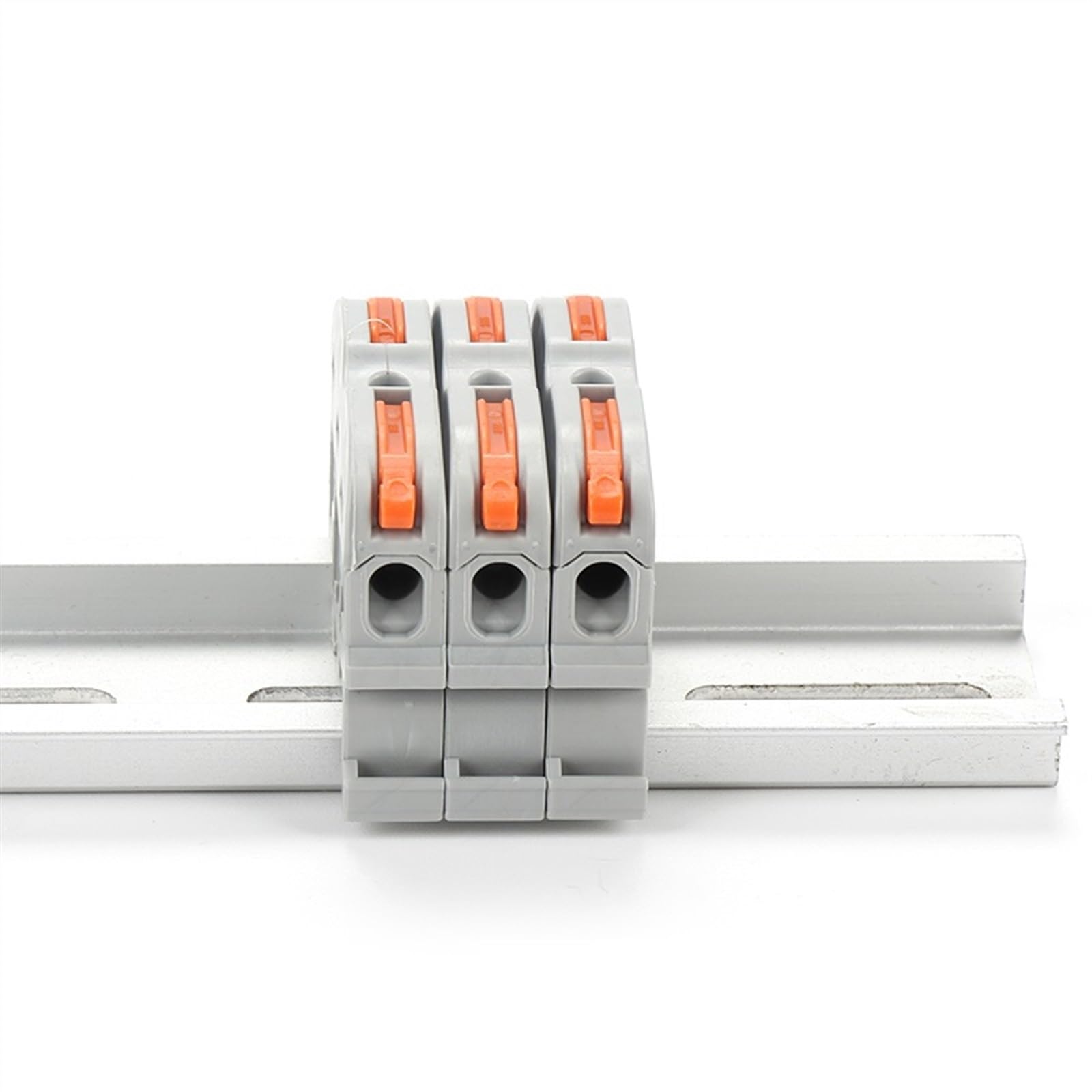 10 sztuk 222-211.212.213 2P/4P/6P kabel elektryczny kompaktowe złącze złączki zaciskowe złącze NS 35 (222-213 przezroczysty)