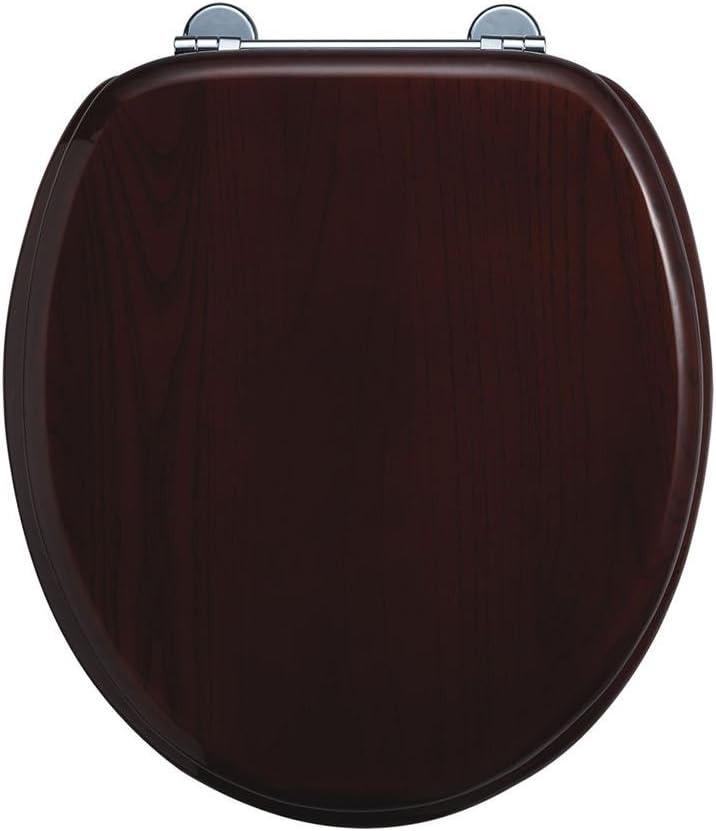 Burlington Wooden Standard Mahogany Toilet Seat Amazon.co.uk DIY & Tools