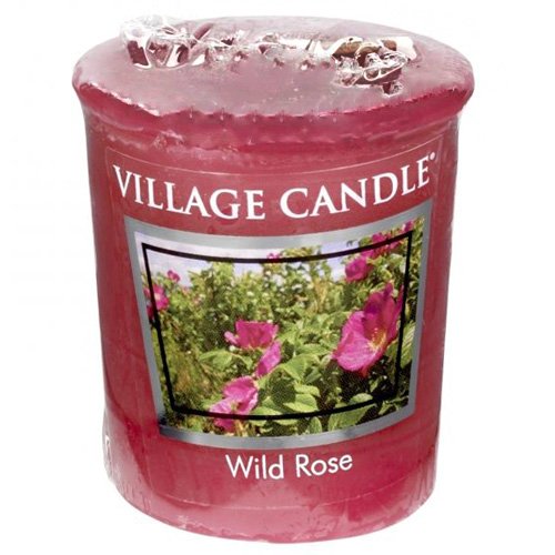 Village Candle 106102395 Bougeoir Votive avec Motif Wild Rose Cire Rouge 4,8 x 4,7 x 5,3 cm Cover