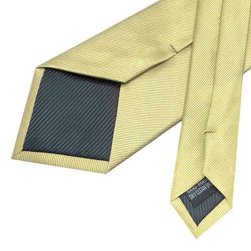 Image of JEMYGINS Formal Necktie Solid Color Tie and Pocket Square with Tie Clip Lapel Pin Sets for Men 4PCS