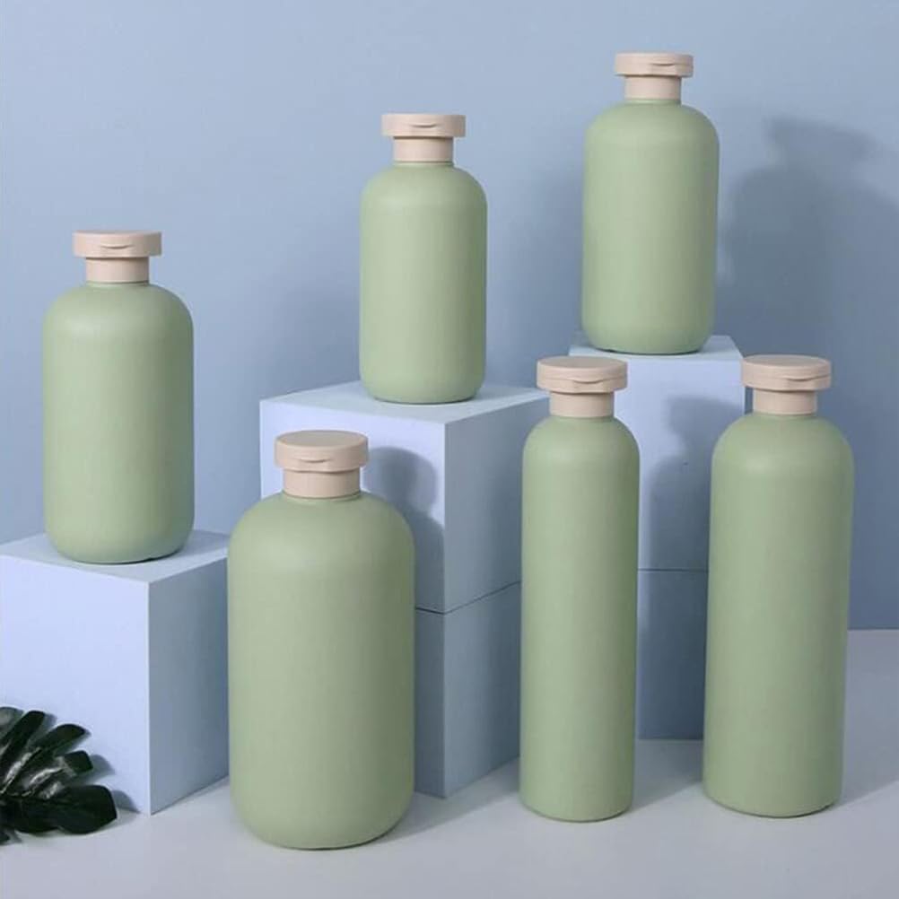 FRCOLOR 3 Stück Quetschflaschen Mit Klappdeckel 500 Ml Wiederverwendbare Und Nachfüllbare Reiseflaschen Kunststoff Für Cremes Lotion Shampoo Spülung