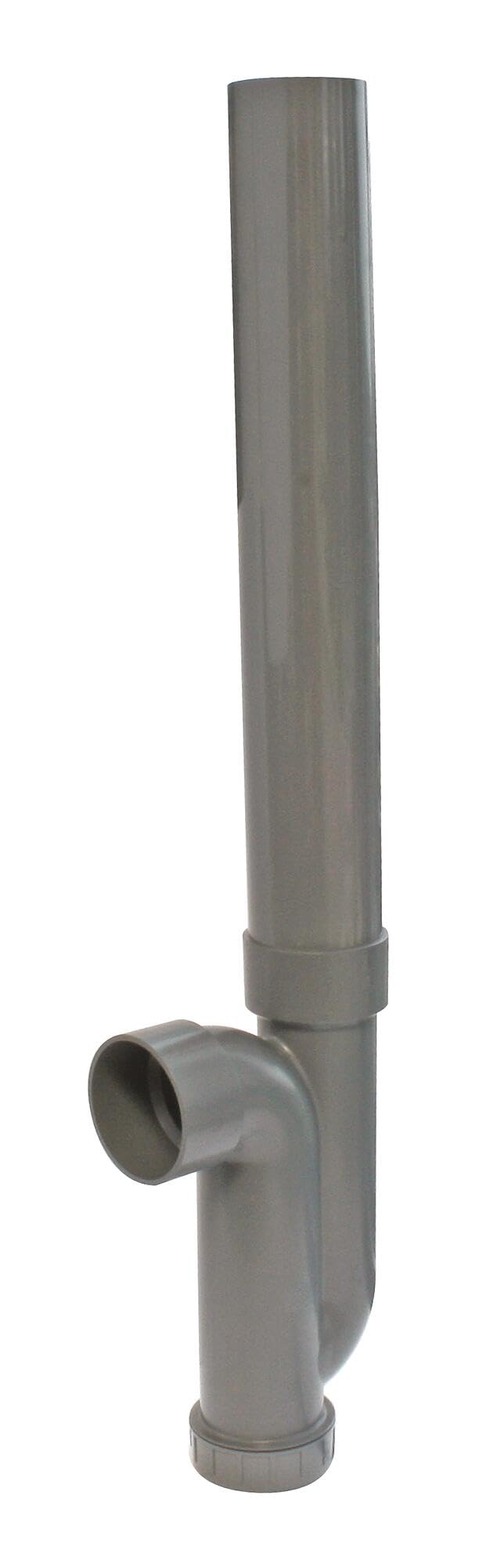SOMATHERM FOR YOU, Siphon universel d'évacuation pour machine à laver et lave-​vaisselle, sortie horizontale Ø40 mm, en ABS recyclable, avec bouchon de dégorgement, compact et pratique