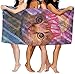 Serviette De Plage Microfibre,Serviette De Bain À Séchage Rapide Chat De L'Espace Drôle Avec Taco Et Pizza Absorbant Léger Doux Pour Bain Piscine Yoga Pilates Serviettes De Couverture De Pique-Ni