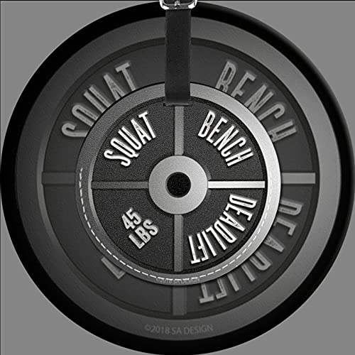 Luggage Tag Barbell Plate Squat Bench Deadlift Weight, Pu Leather Bag Travel Suitcases Id Identifier Baggage Label for Women Men Boys Girls2