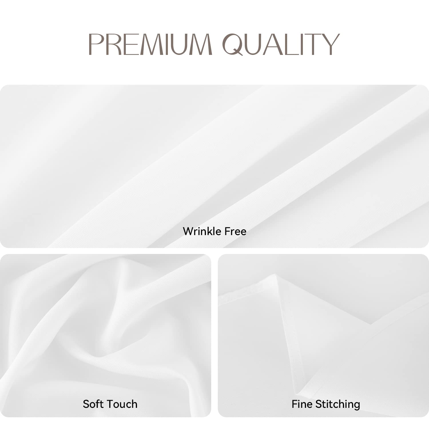 Romanstile Natale Tovaglia rotonda antimacchia 160 cm bianca Tovaglie per 4-6 posti elegante per decorative tavolo da caffè,Sala da Pranzo,Ristorante,Cucina,Bar,Birstro,Feste,giardino