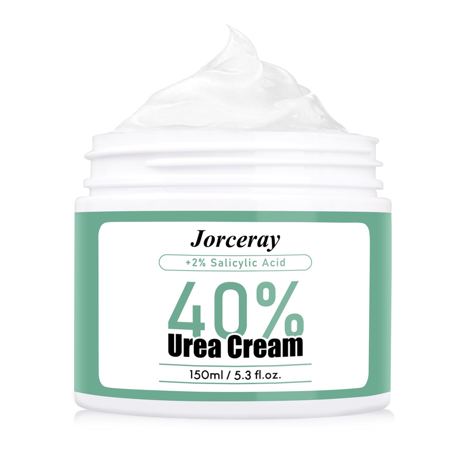 Jorceray 40% Urea Cream + 2% Salicylic Acid – Urea cream 40 Percent for Feet Maximum Strength, Foot Cream for Dry Cracked Heels Feet Knees Elbows Hands, Doctor Recommended