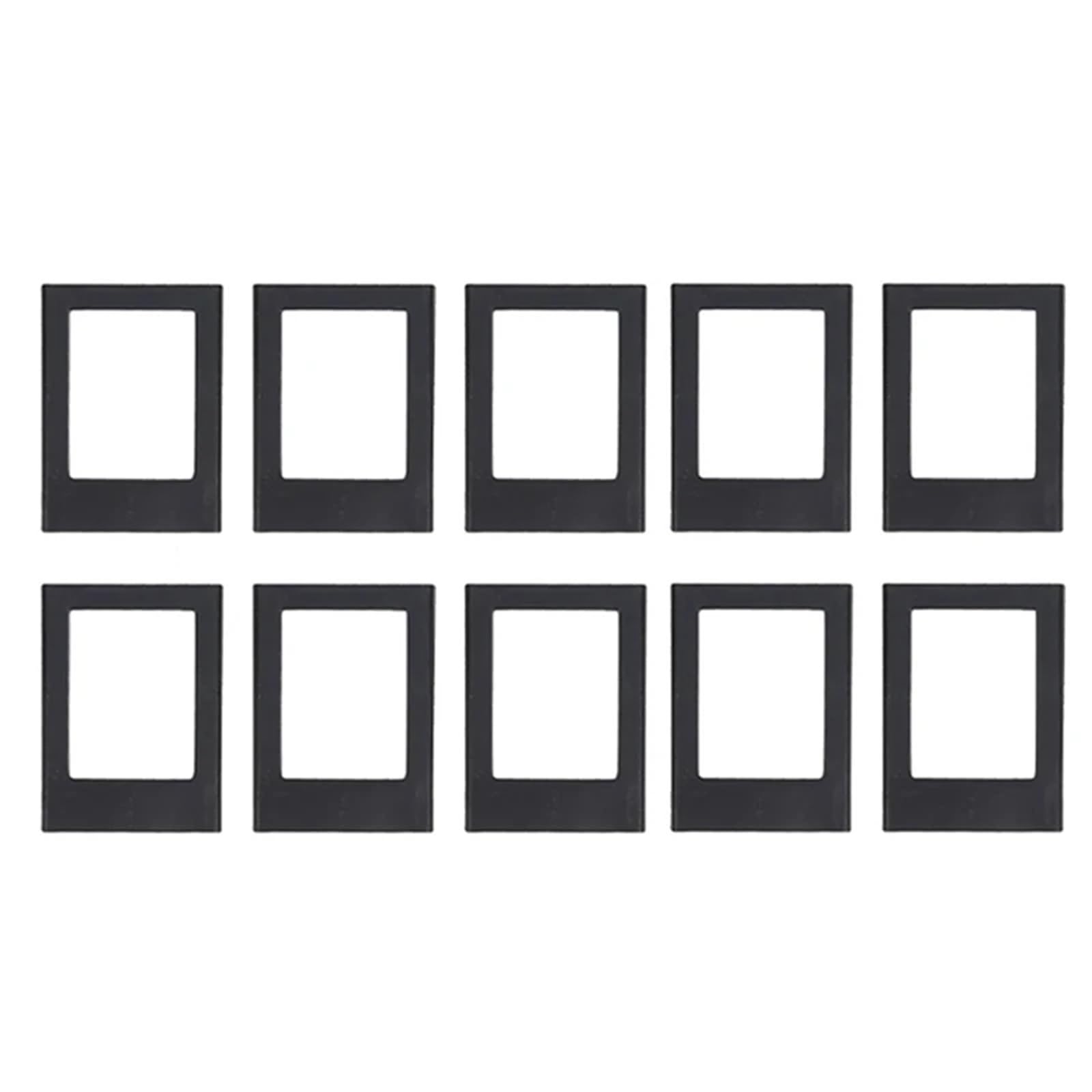 Magnetic Picture Frames For Refrigerator 3 Inch Fridge Color Photo Frame Magnets Album For Fujifilm Instax Mini Film Papers For Fridge(Black-10pcs)