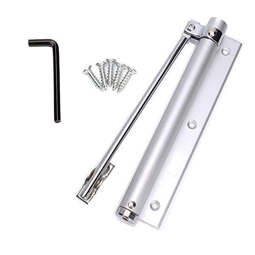 Cgjdfjhe One Color Door Closer Single Spring Adjustable Automatic Door Closer Household Artifact Buffer Automatic Free Punching Door Closers