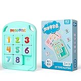 LiangCuber QY 3x3 Klotskiパズル磁気スライド番号ブロックパズルABS楽しいデジタルパズル子供向けおもちゃQYおもちゃ8 Klotski