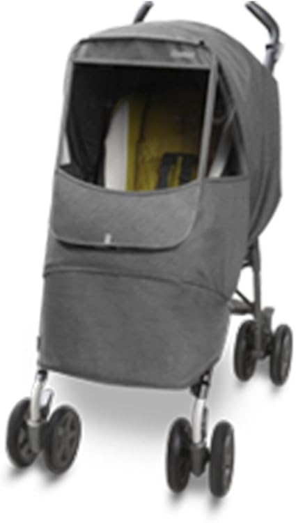 Amazon ベビーカーをアップグレードさせるおしゃれなベビーカーカバー 雨風はもちろん 防寒 Pm2 5からも子供を守れる マニト メランジアルファ ベビーカーカバー アルファ ブラックグレー レインカバー ベビー マタニティ 通販