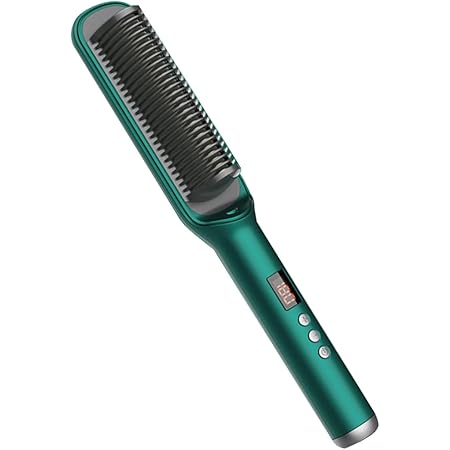 Amazon ヘアアイロン ブラシ ストレートアイロン 17段階 温度調節 最大0 ヒートブラシ アイロンブラシ ヘアーアイロン ブラシ型 ショート ロング コーム 電熱ブラシ Mr Buhib グリーン Miraion ヘアアイロン