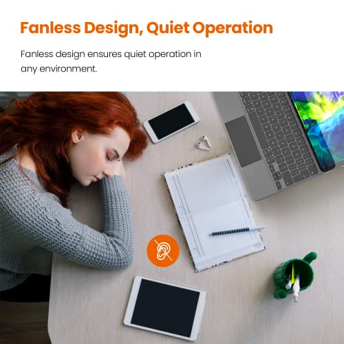 Tenda Teg1024D, 24-Port Gigabit Switch, Unmanaged Desktop Network Hub, Office Ethernet Switch, Fan-Less Metal Design, Plug & Play, Traffic Optimization, Limited Lifetime Protection #TOP4