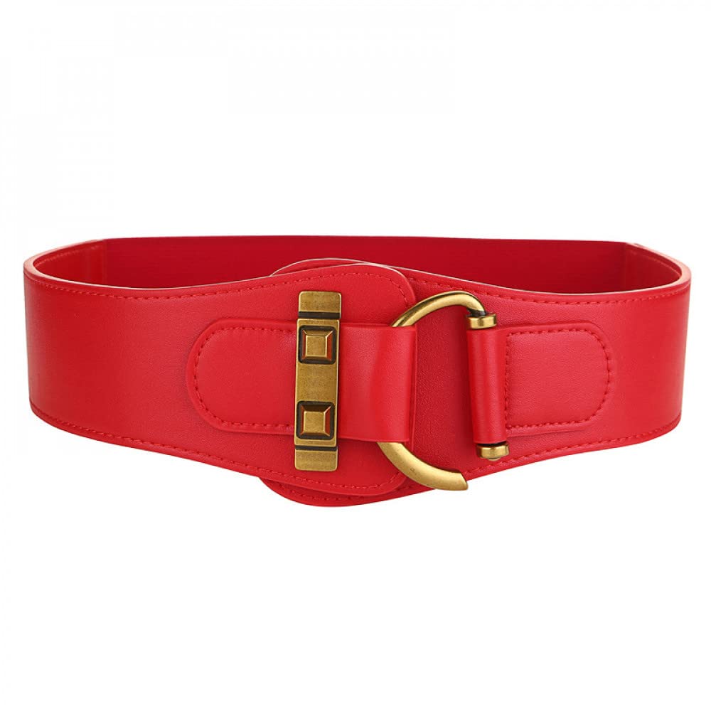 CHANYI Femmes Robe Ceintures Loose Tight Lady Wide Waist Seal Cuir Élastique Large Ceinture Mode Cent-Garni Taille Élastique Ceinture Vachette Femme