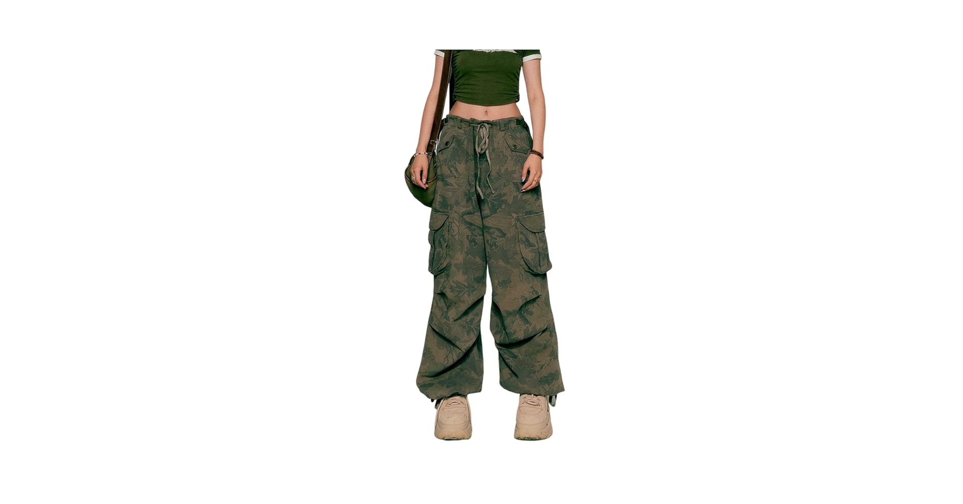 Camouflage Pants for Women Cargo Jeans Y2k Baggy Pants Women
