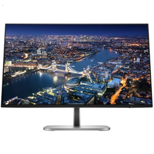 Image of HP Series 7 Pro 27-inch 727pu 2K Quad HD (2560 x 1440) LCD Monitor, 2-Pack - Daisy Chain, DisplayPort, USB Hub, Thunderbolt 4 Bundled with Desk Mount Dual Stand & USB-C Multiport G5 Dock