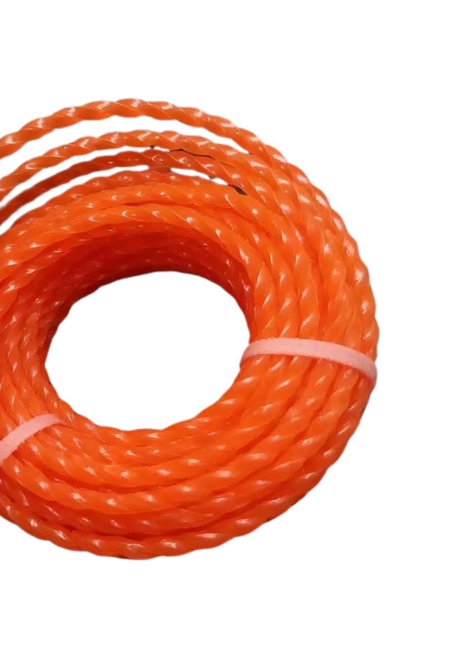 Hilo de desbrozadora Nailon Resistente, Hierba, Cuerda Repuesto, Accesorio para cortacésped Piezas de Repuesto(5m)