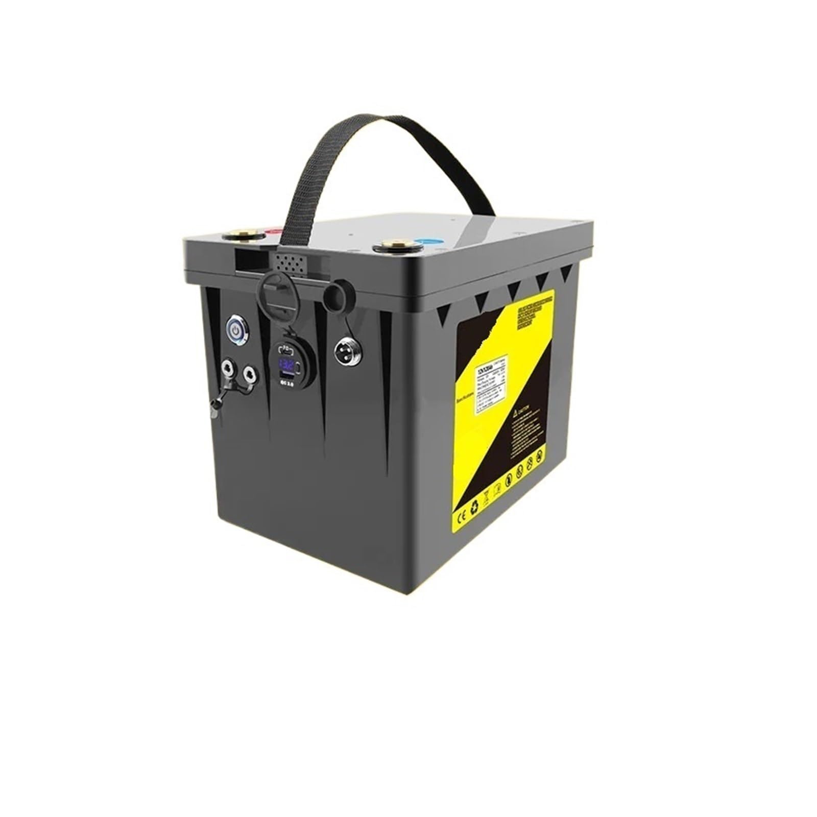 Batteria a ciclo profondo Batteria LiFePO4 12V 300Ah 200Ah 100Ah 120Ah 150Ah Camper Batteria for carrello da golf impermeabile Fuoristrada Off-grid Energia solare(DC-12.8V120Ah)