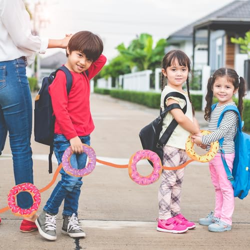 Image of Kajaia Donut Walking Rope for Kids Classroom Supplies Preschool Walking Rope with Handles Fits up to 20 Children for Toddlers Kids Daycare Preschool Walk Guides