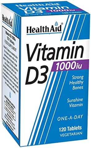 HealthAid Vitamin D3 1000iu Tablet Pack of 120