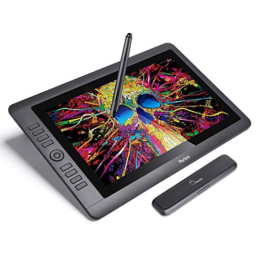 Parblo Coast16 15.6"Monitor gráfico Digital con lápiz pasivo de 8192 Niveles de presión + Soporte Universal para Tableta PR 100 Windows Mac
