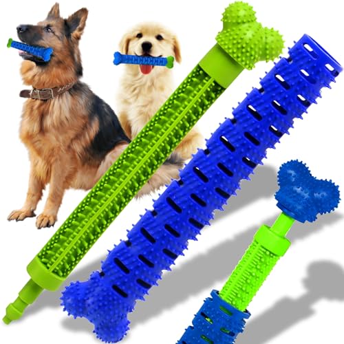 Retoo Juguetes para Perros masticables para Perros con Forma de Hueso, Juguete más Resistente para Perros Grandes y pequeños, Juguete de Goma para Cachorros, Cuidado Dental para Perros Grandes