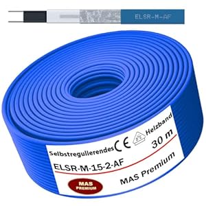 MAS Premium ELSR-M-15-2-AF Frostschutz-Heizkabel 30m
