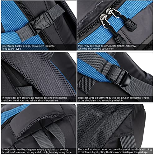 Mochila ligera impermeable para senderismo EKsma verde miniatura 4