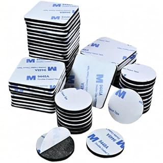 Double Sided Foam Tape,Heavy Duty Mounting Tape,56Pcs 3mm thickness Self-Adhesive Tape,Super-Sticky Black Strong Pads Include Square Round,Waterproof for Walls Door Wood Metals Glass Papers (Black)