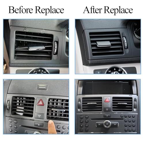 Grille climatisation Mercedes Classe C volets orientables robustes - 3