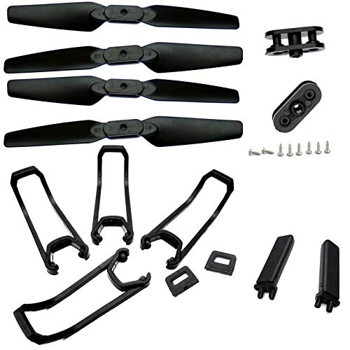 XUSUYUNCHUANG Spare Parts Propeller Blades Arm Protector Guards Geas for E58 WiFi FPV RC Quadcopter Drone E58 Foldable Quadcopter Accessories Drone Accessories (Color : Blades Landing Guard)