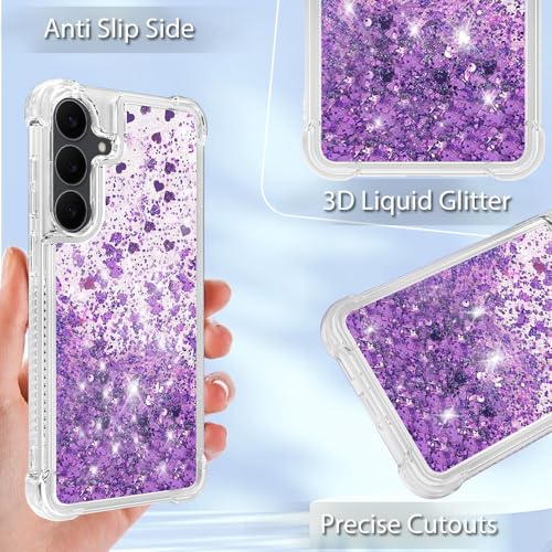Coque Galaxy S25 FE avec verre trempé : protection paillettes robuste