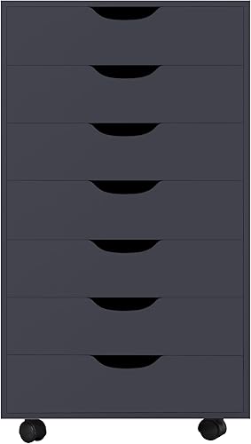 Miniatura 5 de Naomi Home Archivador de oficina con 7 cajones, archivadores de almacenamiento para oficina en casa, archivador de organización de oficina con