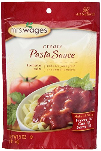 tomato sauce mix for canning - Mrs. Wages ALL NATURAL Pasta Sauce Tomato Canning Mix (5-PACK)