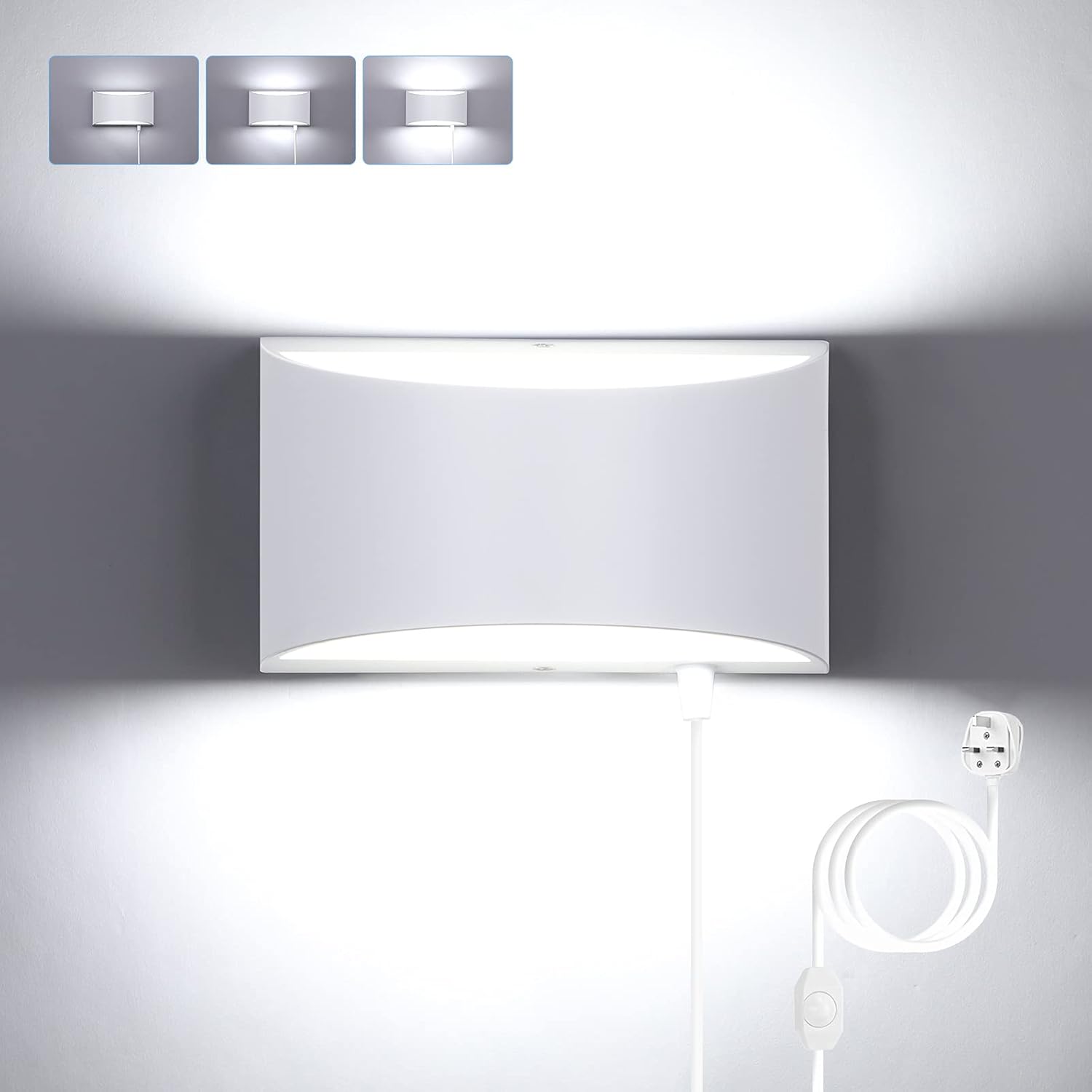 Glighone LED Wall Lights Indoor Up Down Wall Lamp Dimmable Wall