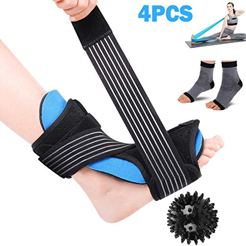 LBLESSY Plantar Fasciitis Night Splint Foot Drop Orthotic Brace,Adjustable Dorsal Night Splint Supports