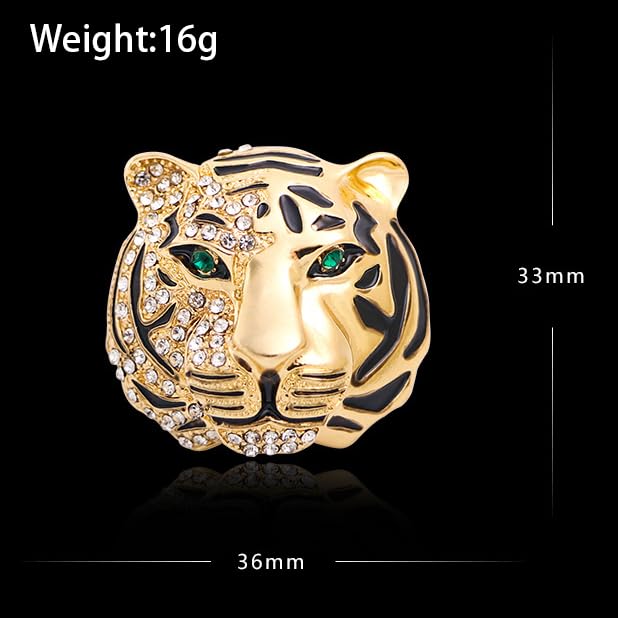 Image of Animal Brooch for Men Vintage Metal Wildlife Lapel Pin Suit Jacket Badge Fashion Accessories for Men