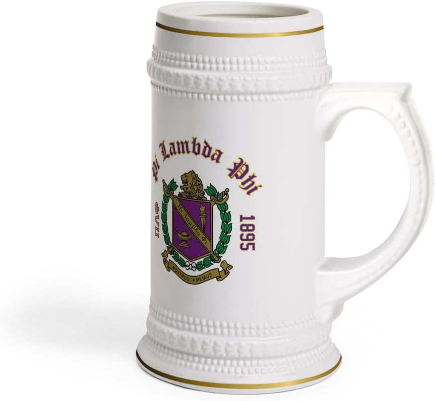 Greekgear Pi Lambda Phi Collectors Crest & Year Ceramic Stein Tankard