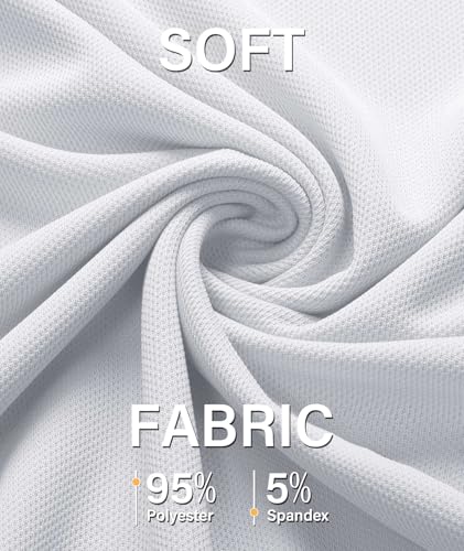 Image of ZITY 5 Pack Mens Polo Shirt Short Sleeve Sports Golf Tennis T-Shirt Moisture-Wicking Summer Shirts