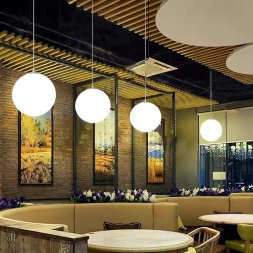 Suspension E27 moderne ronde pour éclairage de bar et restaurant scandinave - 6