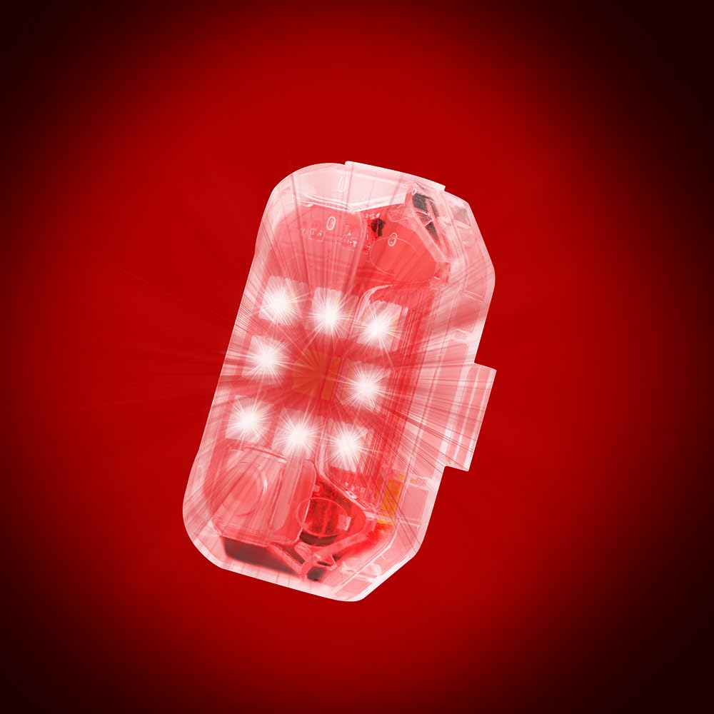 Drone RC Model Burst Flash Light for DJI MINI 4PRO/AIR3S/3PRO, Drone Universal Burst Flash Light Night Flight Lights Royal Flash NEO Drone Accessories (2 pack) (Red)