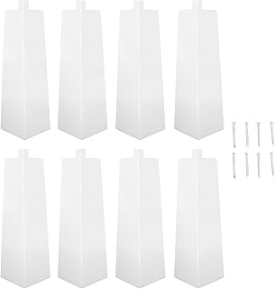 GOTOTOP Siding Corner Caps 10 Inch 8 Aluminum Siding Corners, 8 Nails, Exterior Trim 21.7 x 8.8cm, Easy Installation, Smooth Corners Transition for Mobile Home House Exterior
