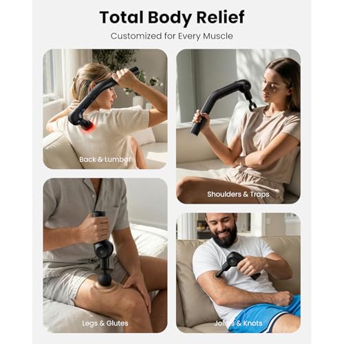 BOB AND BRAD L7 Ultra 2-in-1 Massage Gun with Heat & Red Light — view 7
