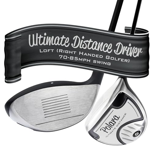 Polara Golf Ultimate Straight Driver - Adjustable Anti-Slice Driver for Men & Women, Beta Titanium...