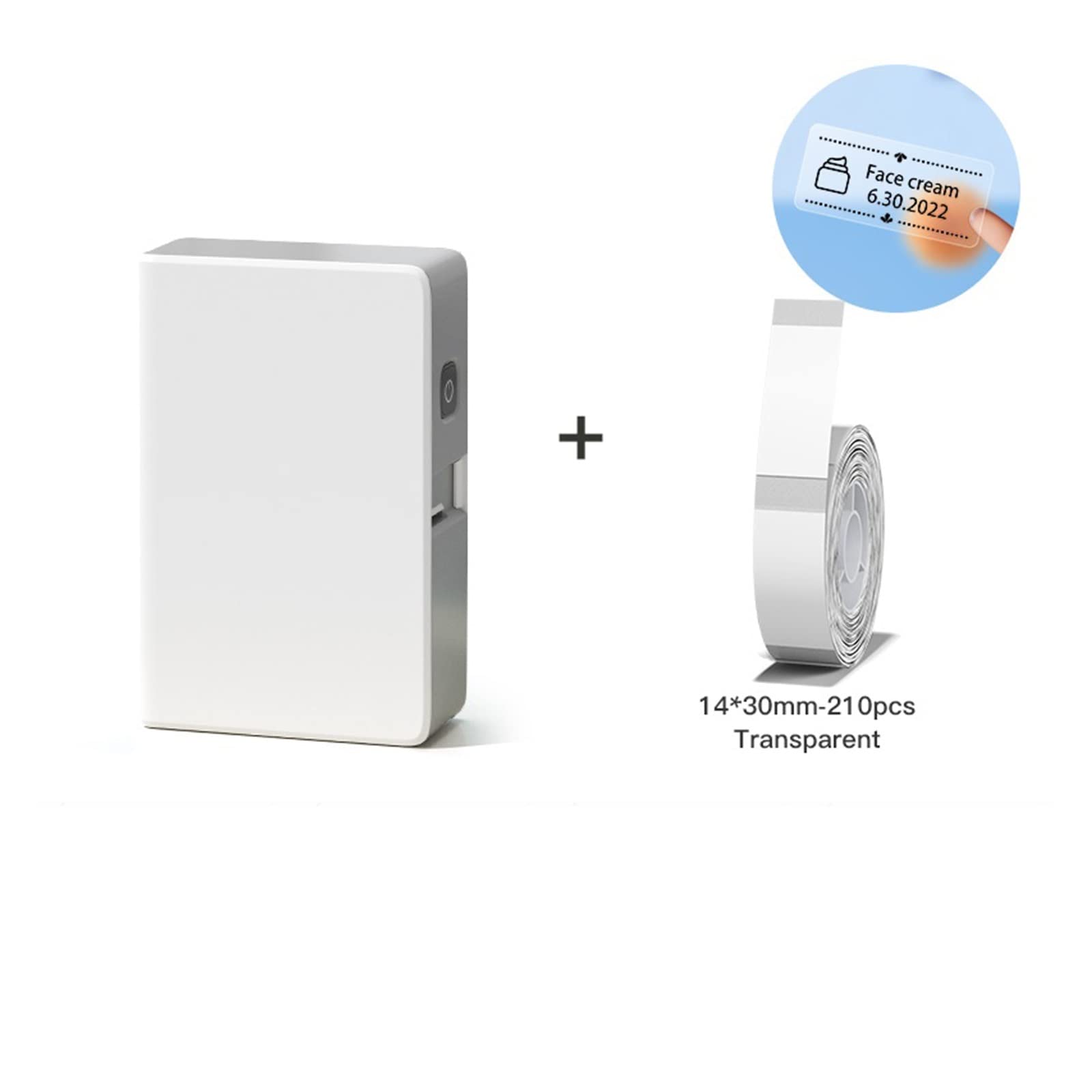 Thermal Transfer Label Printer Ribbon Label Sticker Mini Protable Labeller Maker for Storage(Add 1Trans Label)