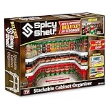 Spicy Shelf Deluxe - Expandable 2 Tiered Spice Rack Organizer for Cabinet & Pantry - Kitchen Seasoning Organizer - Cabinet Spice Racks for Inside Cabinets
