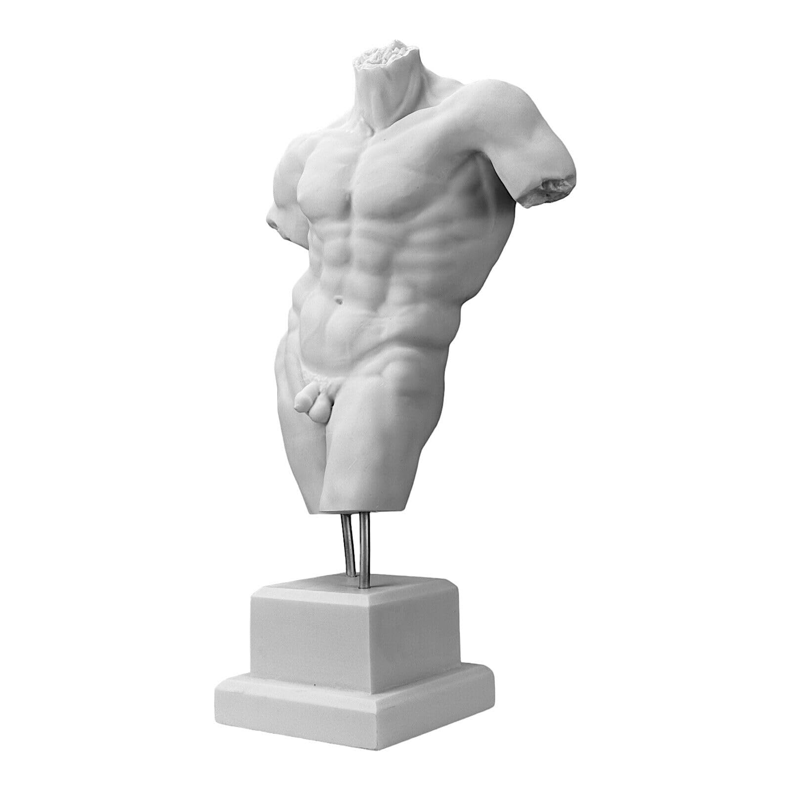 Greek Torso Statue Cynkeyee Bust Statue Sculptures Home Decor 25.5IN