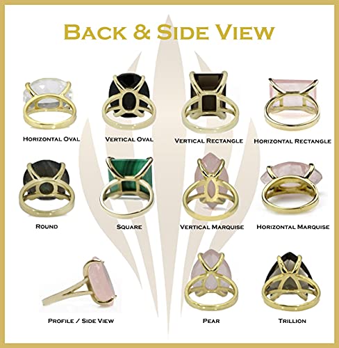 Auffälliger Mondstein in 925 Sterling Silber - Mode, Statement, Bohème-Schmuck - Individuelle Edelstein Mondstein Ringe für Frauen - Elegantes Juni Geburtsstein Geschenk für Sie - mit Schmuck-Box - Image 10