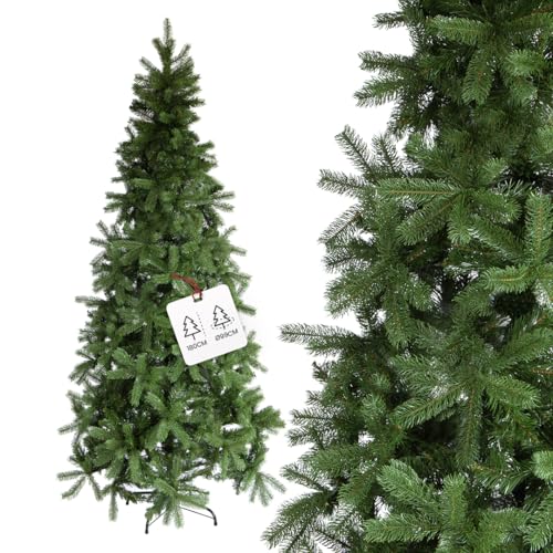 Albero di Natale Slim in PVC Realistico, Ideale per Spazi...